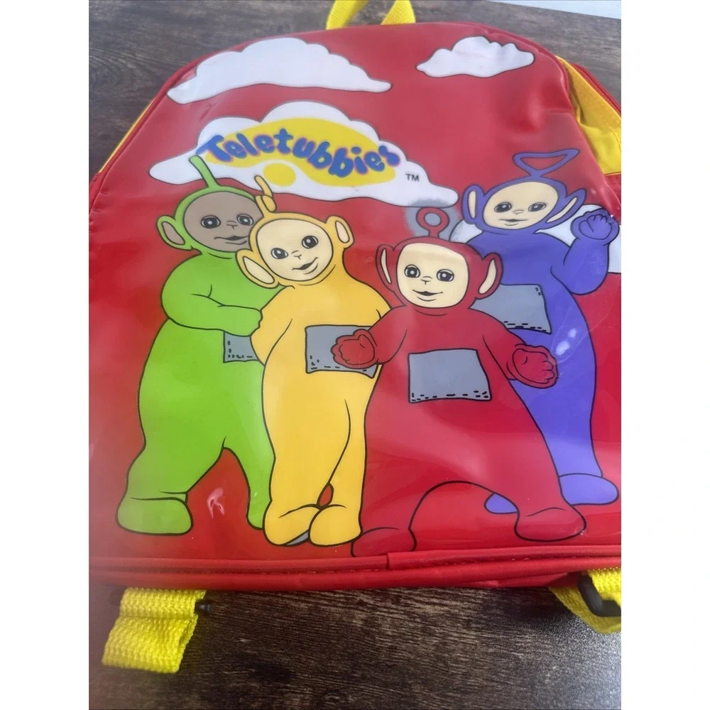 Vintage 1999 Teletubbies Child's Backpack By Ragdoll Tinkie Winkie Dipsy Lala Po